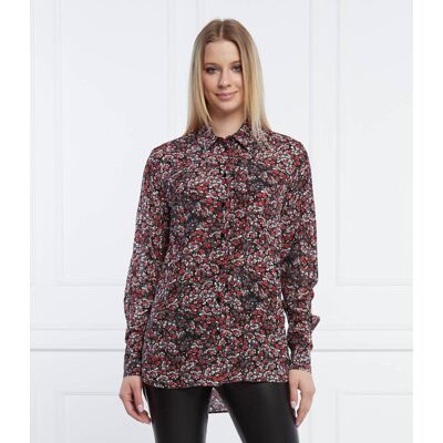 The Kooples Koszula CHEMISE Relaxed fit bordowy 40 The Kooples Koszula CHEMISE Relaxed fit bordowy 40