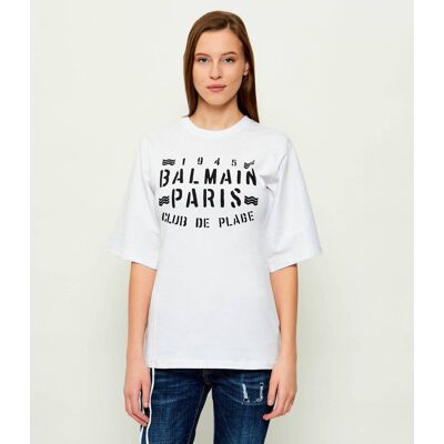 Balmain T-shirt Regular Fit biały XS Balmain T-shirt Regular Fit biały XS
