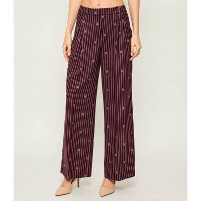 HUGO Spodnie Haviri flare fit bordowy 42 HUGO Spodnie Haviri flare fit bordowy 42