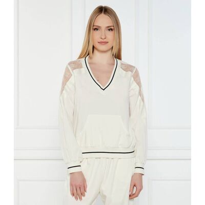 Liu Jo Sport Bluza Regular Fit kremowy XS Liu Jo Sport Bluza Regular Fit kremowy XS