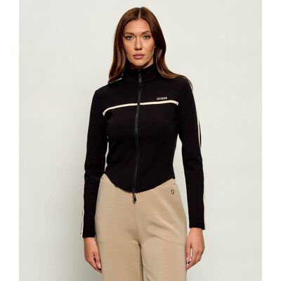 Guess ACTIVE Bluza JASMINE Cropped Fit czarny L Guess ACTIVE Bluza JASMINE Cropped Fit czarny L