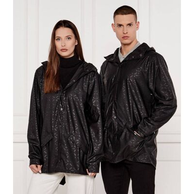 Rains Płaszcz czarny L Rains Płaszcz czarny L