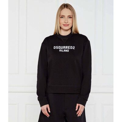 Dsquared2 Bluza Relaxed fit czarny XS Dsquared2 Bluza Relaxed fit czarny XS