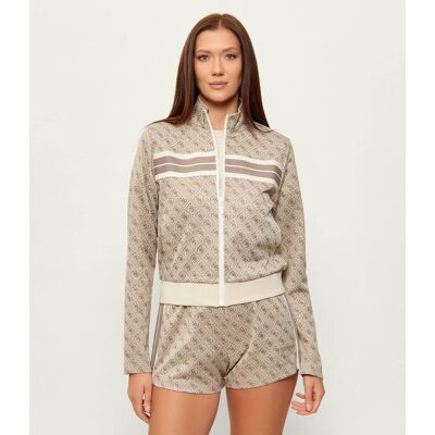 Guess ACTIVE Bluza Regular Fit beżowy XS Guess ACTIVE Bluza Regular Fit beżowy XS