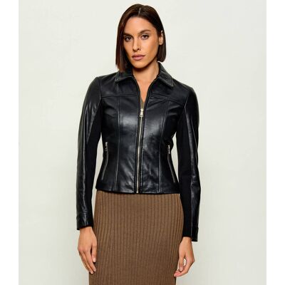 Liu Jo Skórzana kurtka Slim Fit czarny 36 Liu Jo Skórzana kurtka Slim Fit czarny 36