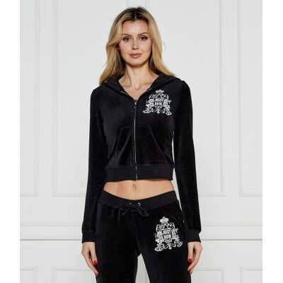 Juicy Couture Bluza ROBYN JUICY NOW Cropped Fit czarny XL Juicy Couture Bluza ROBYN JUICY NOW Cropped Fit czarny XL