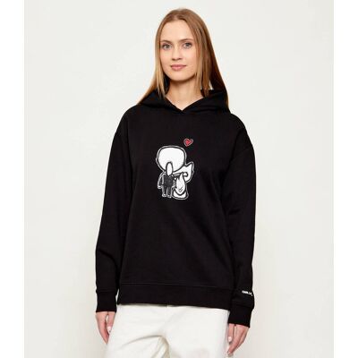 Karl Lagerfeld Bluza Ikon Valentine Loose fit czarny L Karl Lagerfeld Bluza Ikon Valentine Loose fit czarny L