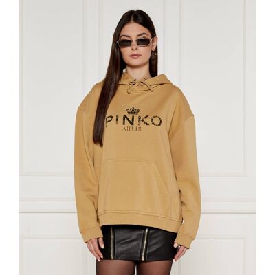 Pinko Bluza Regular Fit beżowy S Pinko Bluza Regular Fit beżowy S
