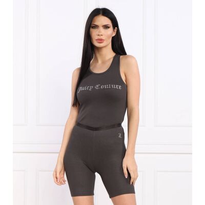 Juicy Couture Top NANCY Slim Fit grafitowy L Juicy Couture Top NANCY Slim Fit grafitowy L