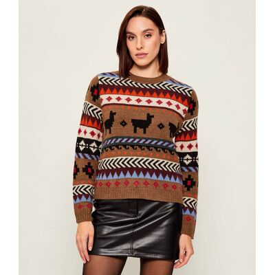 Weekend MaxMara Wełniany sweter QUIRITE Regular Fit multikolor XS Weekend MaxMara Wełniany sweter QUIRITE Regular Fit multikolor XS