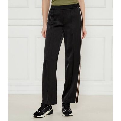 Marc Cain Satynowe spodnie Washington flare fit czarny 42 Marc Cain Satynowe spodnie Washington flare fit czarny 42