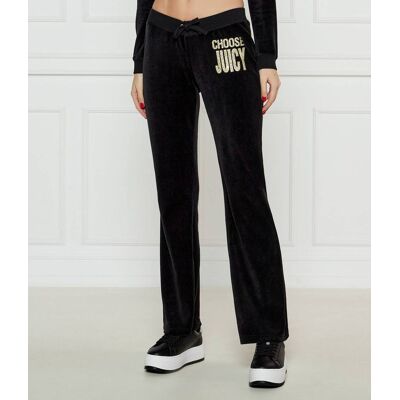 Juicy Couture Spodnie dresowe Casia Slim Fit low rise czarny XL Juicy Couture Spodnie dresowe Casia Slim Fit low rise czarny XL