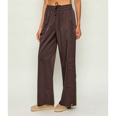Liu Jo Sport Spodnie Relaxed fit brązowy S Liu Jo Sport Spodnie Relaxed fit brązowy S