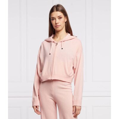 Juicy Couture Bluza Cropped Fit z dodatkiem wełny i kaszmiru łososiowy M Juicy Couture Bluza Cropped Fit z dodatkiem wełny i kaszmiru łososiowy M