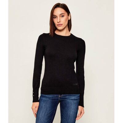 Guess Sweter ELINOR Regular Fit czarny XS Guess Sweter ELINOR Regular Fit czarny XS