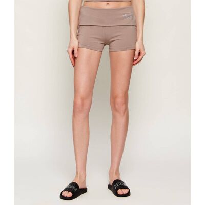 Juicy Couture Szorty ROLL DOWN Slim Fit beżowy M Juicy Couture Szorty ROLL DOWN Slim Fit beżowy M
