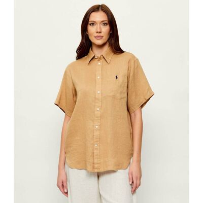 Polo Ralph Lauren Lniana koszula Relaxed fit beżowy S Polo Ralph Lauren Lniana koszula Relaxed fit beżowy S