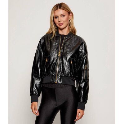 Versace Jeans Couture Kurtka bomber Cropped Fit czarny 38 Versace Jeans Couture Kurtka bomber Cropped Fit czarny 38