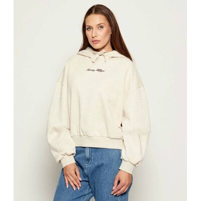 Tommy Hilfiger Bluza Loose fit beżowy XL Tommy Hilfiger Bluza Loose fit beżowy XL