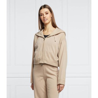 Juicy Couture Bluza Cropped Fit z dodatkiem wełny i kaszmiru beżowy M Juicy Couture Bluza Cropped Fit z dodatkiem wełny i kaszmiru beżowy M