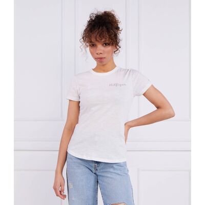 Tommy Hilfiger T-shirt Slim Fit biały L Tommy Hilfiger T-shirt Slim Fit biały L