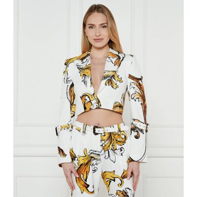 Versace Jeans Couture Marynarka Cropped Fit biały 36 Versace Jeans Couture Marynarka Cropped Fit biały 36