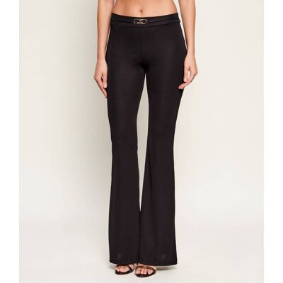 Just Cavalli Legginsy flare fit czarny 36 Just Cavalli Legginsy flare fit czarny 36