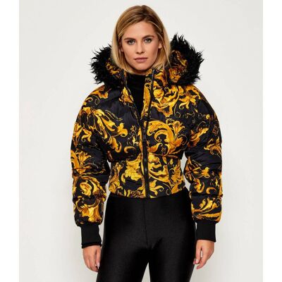Versace Jeans Couture Puchowa kurtka Cropped Fit czarny 38 Versace Jeans Couture Puchowa kurtka Cropped Fit czarny 38
