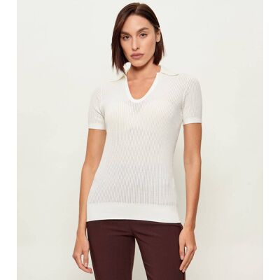 Elisabetta Franchi Sweter Slim Fit ecru 40 Elisabetta Franchi Sweter Slim Fit ecru 40