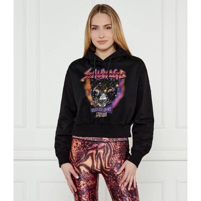 Versace Jeans Couture Bluza Sauvage Panther Loose fit czarny M Versace Jeans Couture Bluza Sauvage Panther Loose fit czarny M