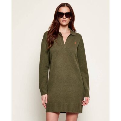 Polo Ralph Lauren Wełniana sukienka oliwkowy L Polo Ralph Lauren Wełniana sukienka oliwkowy L
