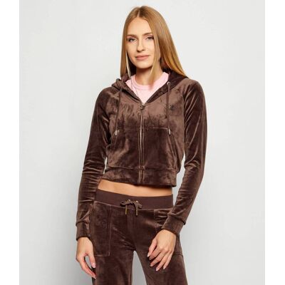Juicy Couture Bluza MADISON Cropped Fit brązowy S Juicy Couture Bluza MADISON Cropped Fit brązowy S