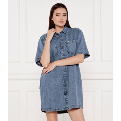 Guess Jeans Jeansowa sukienka niebieski M Guess Jeans Jeansowa sukienka niebieski M