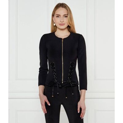 Elisabetta Franchi Żakiet Slim Fit czarny 42 Elisabetta Franchi Żakiet Slim Fit czarny 42