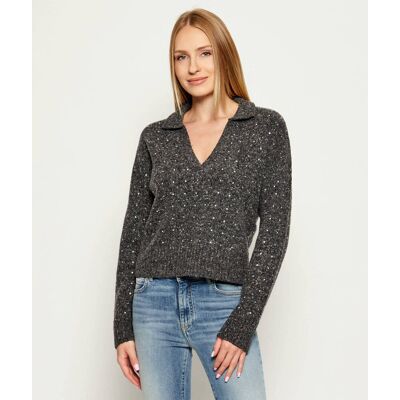 Pinko Wełniany sweter NIBANI Regular Fit grafitowy M Pinko Wełniany sweter NIBANI Regular Fit grafitowy M