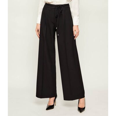 HUGO Spodnie Haminde flare fit czarny 38 HUGO Spodnie Haminde flare fit czarny 38