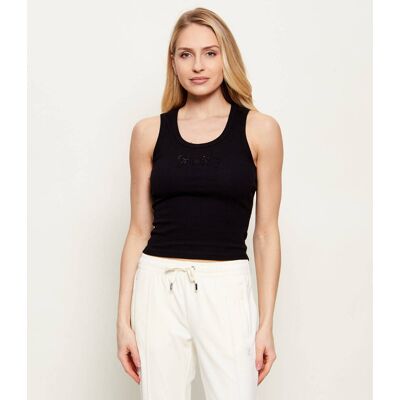 Juicy Couture Top RACER Cropped Fit czarny XS Juicy Couture Top RACER Cropped Fit czarny XS