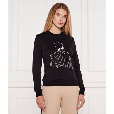 Karl Lagerfeld Bluza Karl Lagerfeld x Jorge Parra Regular Fit czarny XS Karl Lagerfeld Bluza Karl Lagerfeld x Jorge Parra Regular Fit czarny XS
