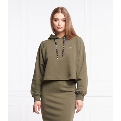 Liu Jo Sport Bluza Cropped Fit zielony XXL Liu Jo Sport Bluza Cropped Fit zielony XXL