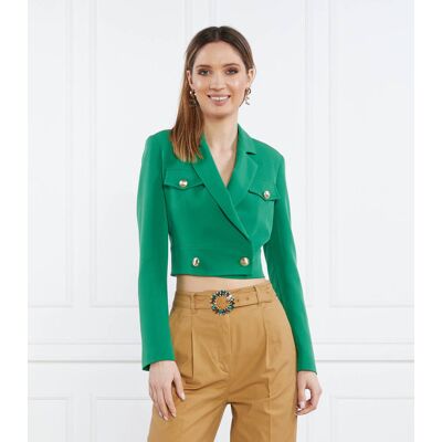 Liu Jo Marynarka Cropped Fit zielony 36 Liu Jo Marynarka Cropped Fit zielony 36