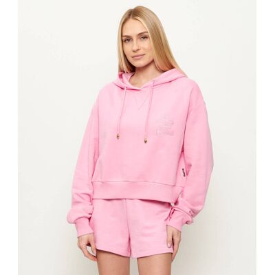 Just Cavalli Bluza Loose fit różowy M Just Cavalli Bluza Loose fit różowy M
