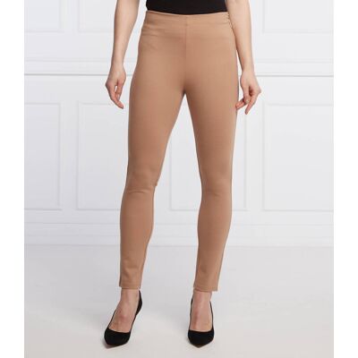 Marciano Guess Spodnie JANE Slim Fit high waist beżowy M Marciano Guess Spodnie JANE Slim Fit high waist beżowy M