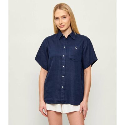 Polo Ralph Lauren Lniana koszula Relaxed fit granatowy XL Polo Ralph Lauren Lniana koszula Relaxed fit granatowy XL