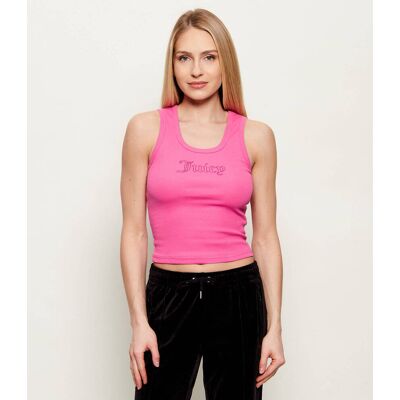 Juicy Couture Top RACER Cropped Fit różowy XS Juicy Couture Top RACER Cropped Fit różowy XS