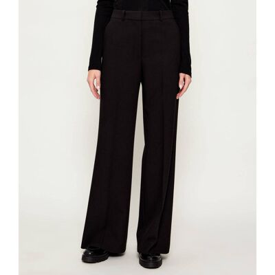 HUGO Spodnie Hasmina Relaxed fit czarny 42 HUGO Spodnie Hasmina Relaxed fit czarny 42