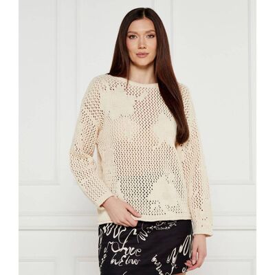 Desigual Sweter BRUMA Loose fit ecru S Desigual Sweter BRUMA Loose fit ecru S
