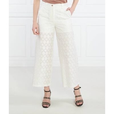 Liu Jo Spodnie Straight fit biały 34 Liu Jo Spodnie Straight fit biały 34
