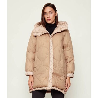 Weekend MaxMara Puchowa dwustronna kurtka ANFORA Loose fit beżowy 38 Weekend MaxMara Puchowa dwustronna kurtka ANFORA Loose fit beżowy 38