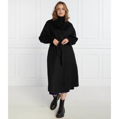 Giorgio Armani Exchange Wełniany płaszcz czarny S Giorgio Armani Exchange Wełniany płaszcz czarny S