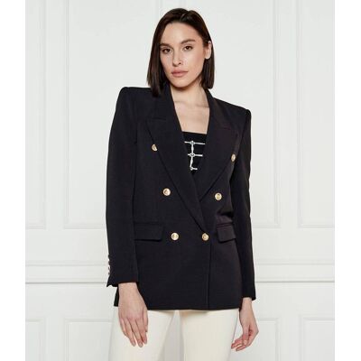 Elisabetta Franchi Marynarka Oversize fit czarny 44 Elisabetta Franchi Marynarka Oversize fit czarny 44